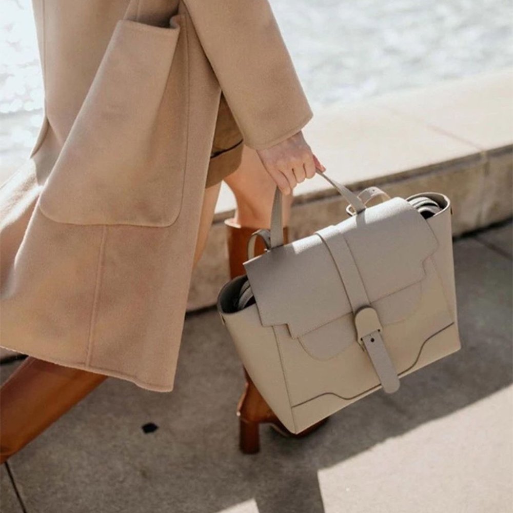 🌸 Senreve Maestra Bag in Pebbled Sand
